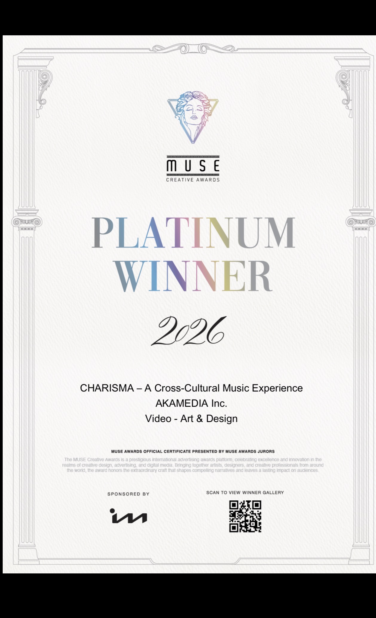 Tokyo Design Awards 2026 — Gold